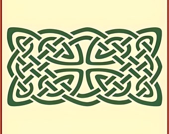 Celtic Knot 4 Stencil - 7.5&quot; x 4&quot; - Celtic Knot 4 Stencil for painting, DIY Art & Craft template, Viking Symbols The Artful Stencil