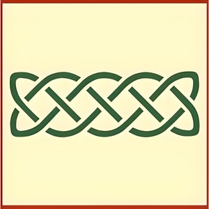 Celtic Knot 5 Stencil - 7&quot; x 2.5&quot; - for painting, DIY Art & Craft template, Viking Symbols, Irish Welsh Knotwork- The Artful Stencil