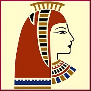 Egyptian Goddess Stencil - Hieroglyphics Classic Egyptian Symbol Egyptian Gods DIY Art & Craft Painting Craft - The Artful Stencil