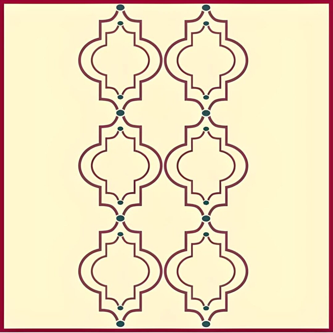 Moroccan Wall Pattern Stencil -geometric DIY Art & Craft Reusable ...