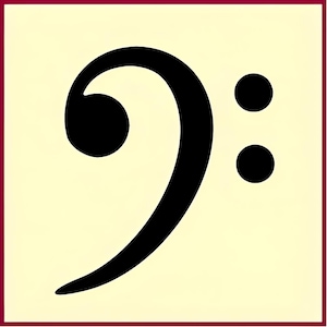 Bass Clef Stencil - Music Musical Notes Decor Reusable Laser Cut Mylar Template for Painting Home Decor Crafts Home - The Artful Stencil