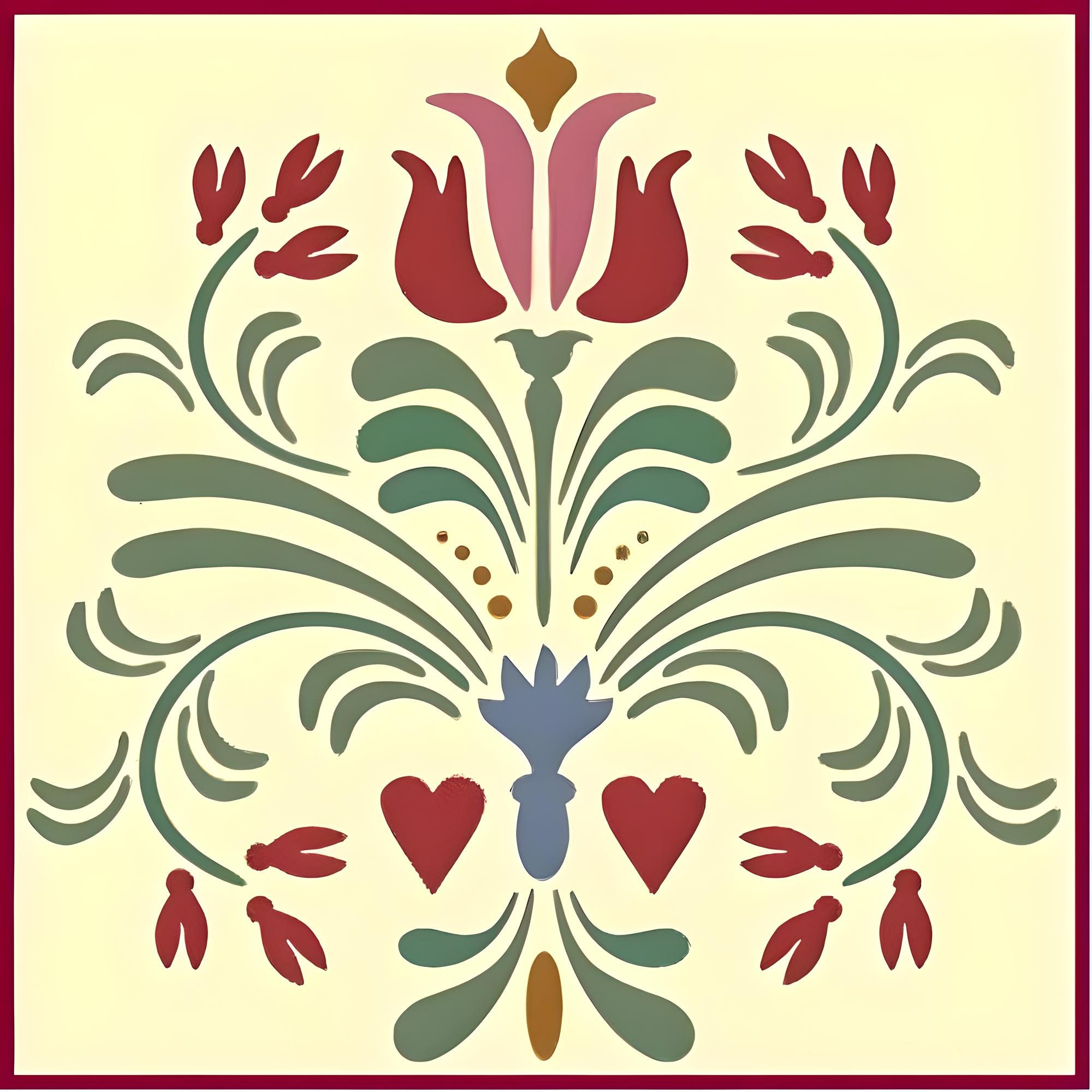 Rosemaling Pattern 14 Stencil 8.1 X 8.3 Rose-painting Norwegian Folk Art Scandinavian Reusable DIY Mylar the Artful Stencil - Etsy