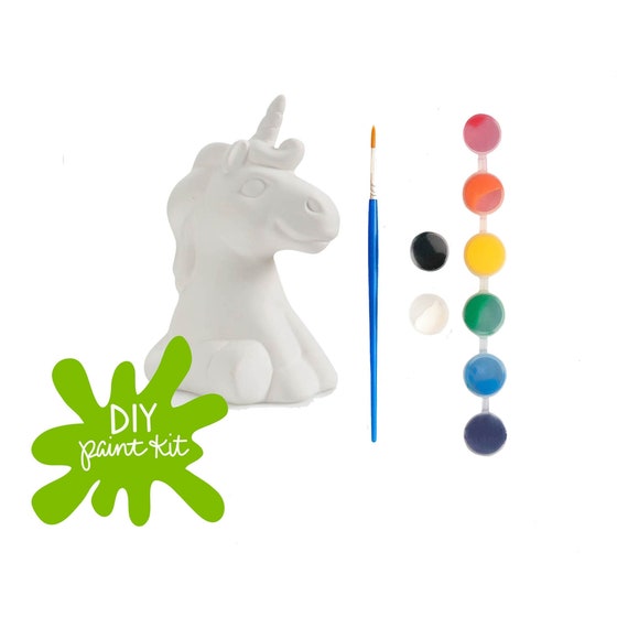 DIY Paint Kit Unicorn Paint Your Own Ceramic Unicorn Etsy