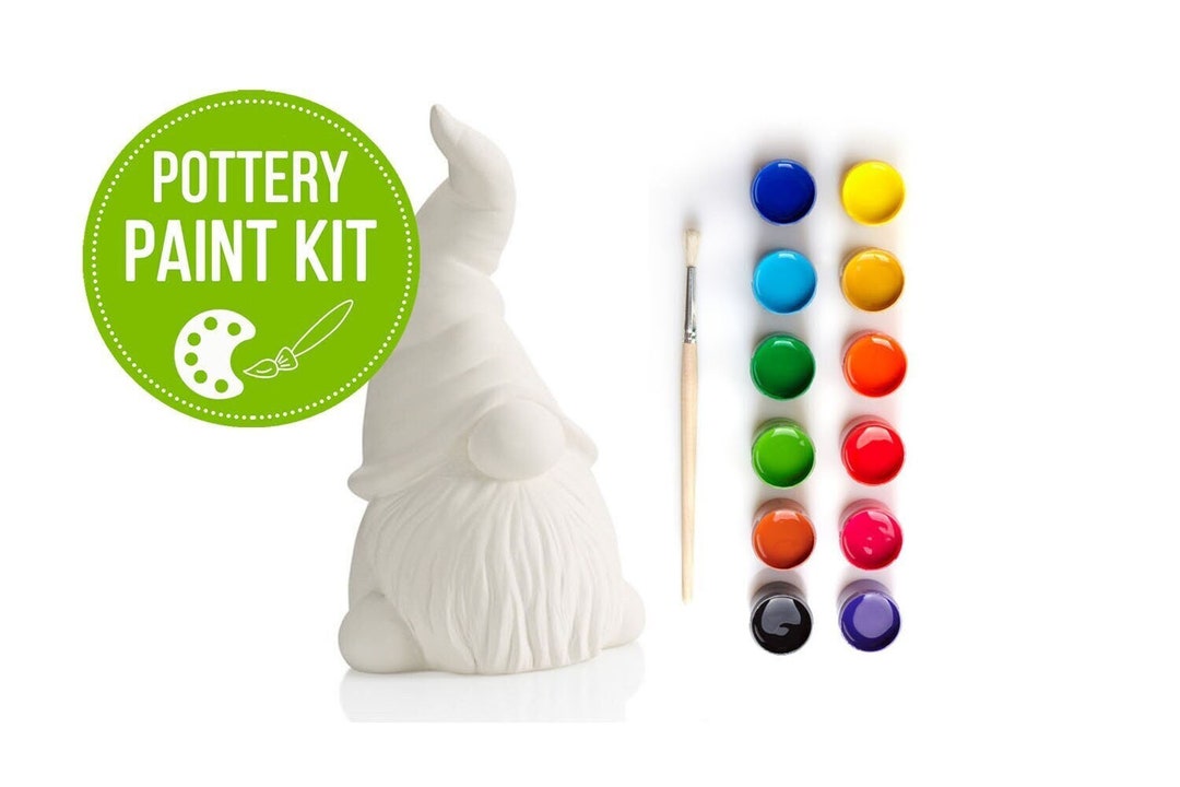 Paint Your Own Ceramic Gnome Paint Kit Etsy UK