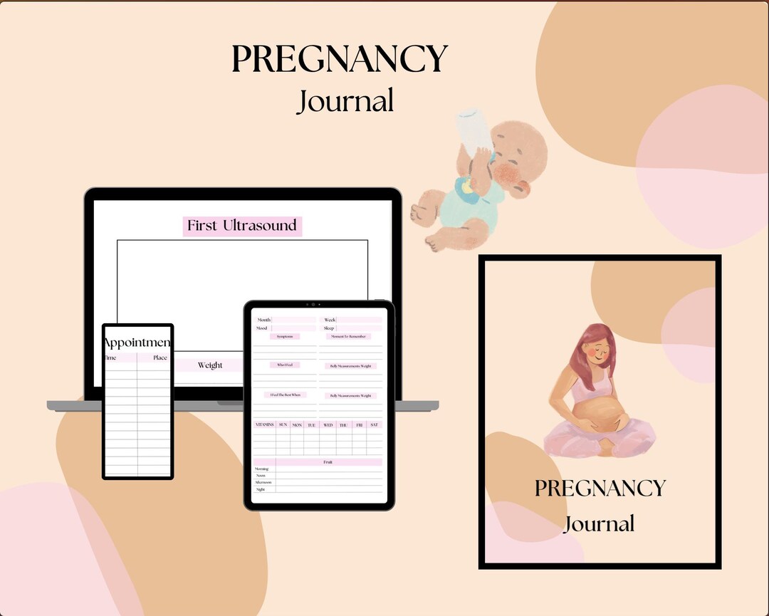 Blossoming Memories: A Digital Pregnancy Journal - Etsy