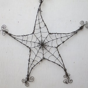 Barbed Wire Star Spider Web Garden Decoration or Trellis image 4