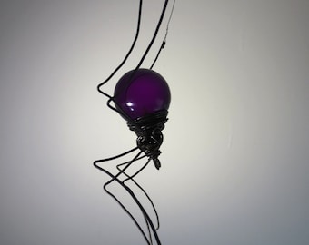 Purple Sun Catcher Window Spider Hanging Art, Made to Order