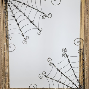 Twin Twistedly Wicked Corner 12"  Spider Webs from Barbed Wire, Free Shipping in US