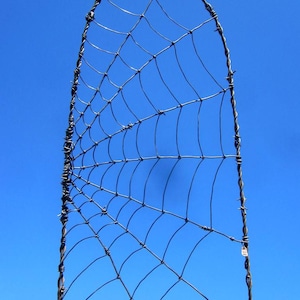 Beautiful Barbed Wire Spider Web Garden Trellis, Free Shipping In US
