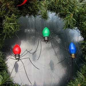 Small Lucky Christmas Spider Christmas Tree Ornaments Set of 3 Made to Order image 4