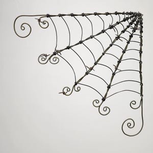 Wicked Wee Barbed Wire 12&quot;  Corner Spider Web Twisted For Halloween, Free Shipping In US