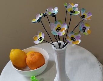 Jelly Bean Bouquet Forever Blooming Flowers  Repurposed Art Free shipping in US