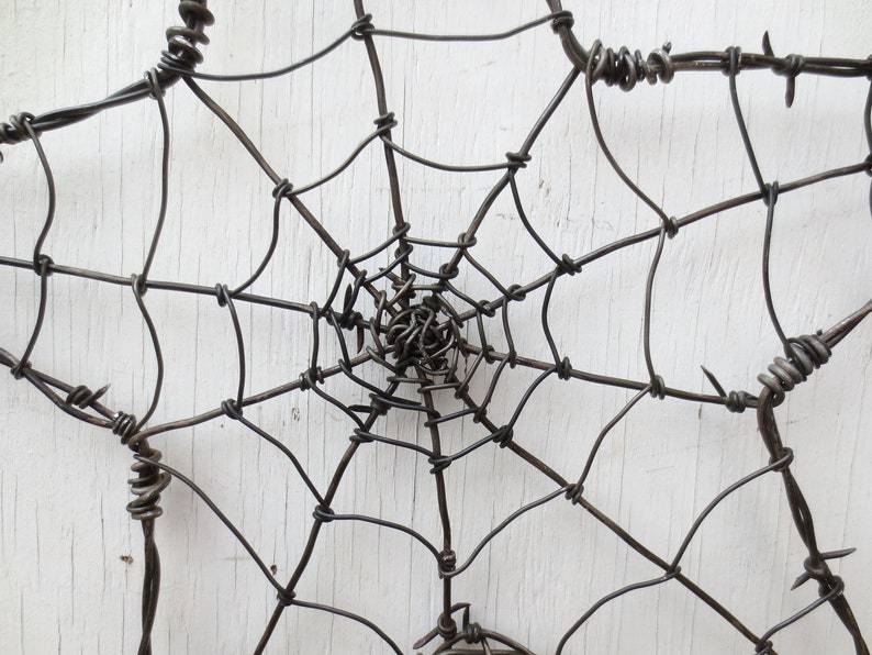 Barbed Wire Star Spider Web Garden Decoration or Trellis image 3