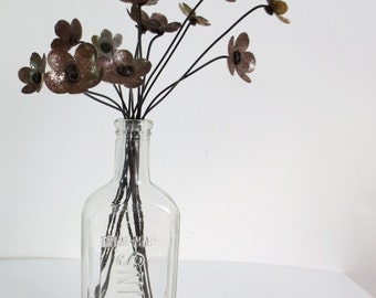 Rustic Bouquet of Rusty Flowers Bloom Forever For For You To Enjoy, Free Shipping In US