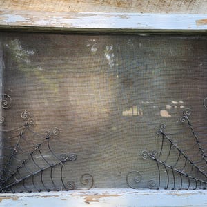 Twin Twistedly Wicked Corner 12"  Spider Webs from Barbed Wire