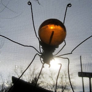 Lovely Orange Hanging Spider Sun Catcher Window Hanging, Free Shipping In US