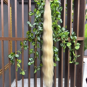 プレミアム ロング スラブ ロシア人毛 ケラチン チップ エクステンション - 80 cm/31 インチ - 100% 天然毛 | バージン ヘア | ロング ヘア | プラチナ ヘア