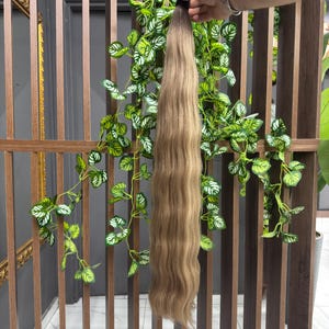プレミアムロング スラブ系ロシア人毛 ケラチンチップエクステ - 80 cm/31インチ - 100%天然毛 | バージンヘア | ロングヘア | 彼女へのギフト