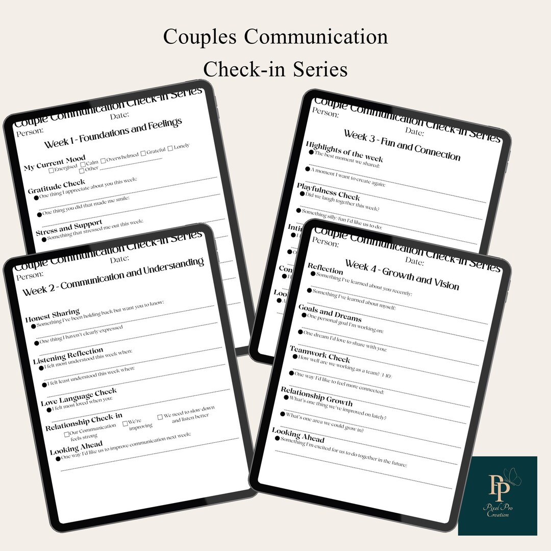 Couples Communication Check-in Series - Etsy