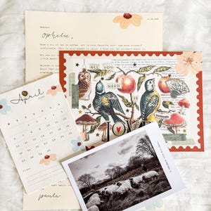 Månadsprenumeration på snigelpost – Personliga brev och pappersvaror | Happy Mail, Stationery Club, Slow Living-present | Paulas postögonblick bild 14