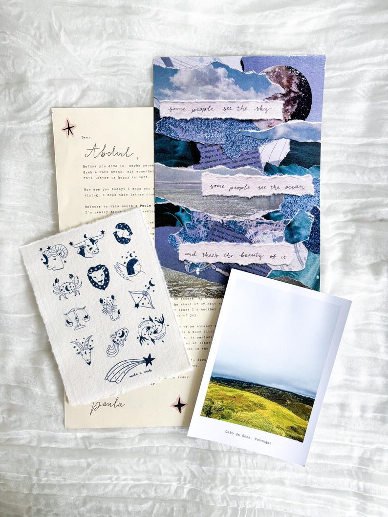 Månadsprenumeration på snigelpost – Personliga brev och pappersvaror | Happy Mail, Stationery Club, Slow Living-present | Paulas postögonblick bild 9