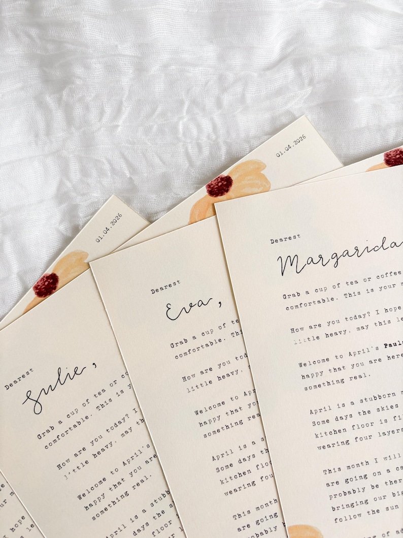 Månadsprenumeration på snigelpost – Personliga brev och pappersvaror | Happy Mail, Stationery Club, Slow Living-present | Paulas postögonblick bild 5