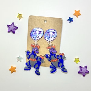 Astronaut Dragon Earrings