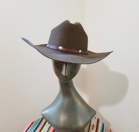 Retro RESISTOL 3X Bison Felt Cowboy Hat 