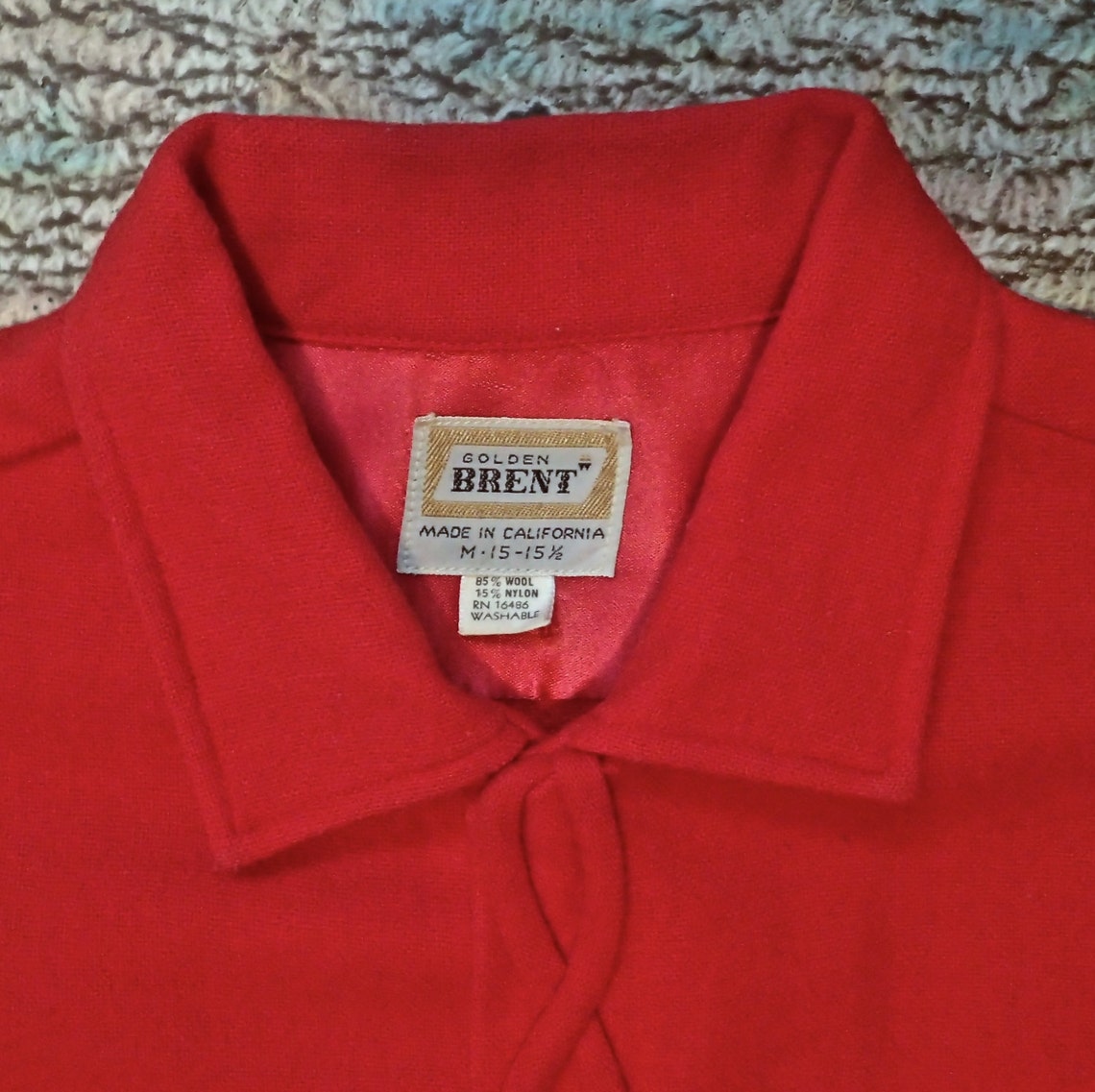 Handsome Vintage 1950's Bright Red BRENT Man's Wool - Etsy