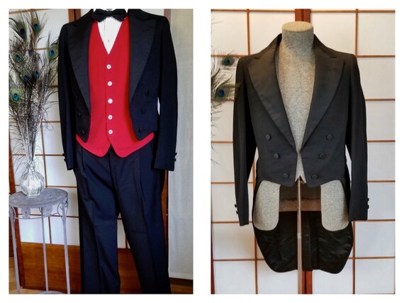 AUTHENTIC La Belle Epoque Tuxedo Tails Jacket - An