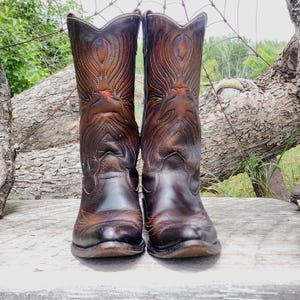 Vintage Cowboy Boots 7.5 - Etsy display picture 1