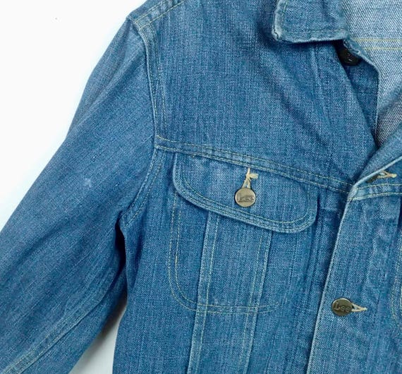 Vintage Lee Black Label Denim Trucker's Jacket - … - image 7