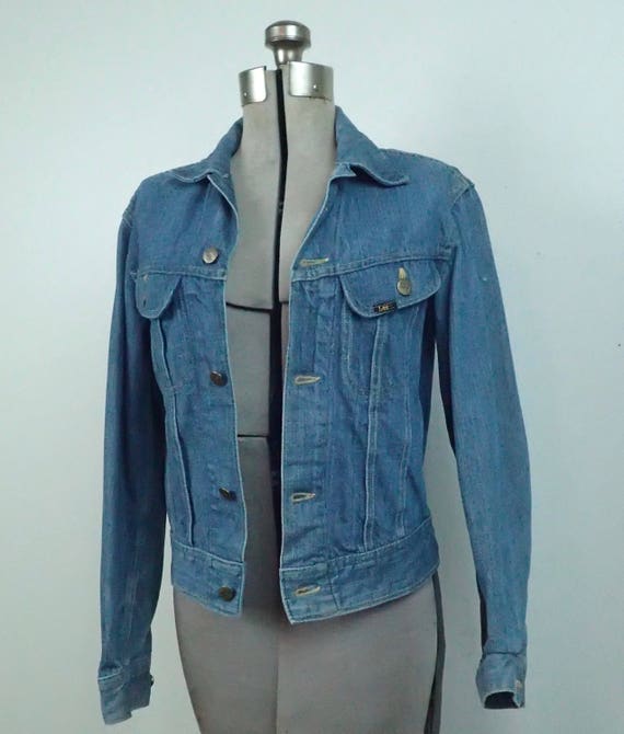 Vintage Lee Black Label Denim Trucker's Jacket - … - image 1