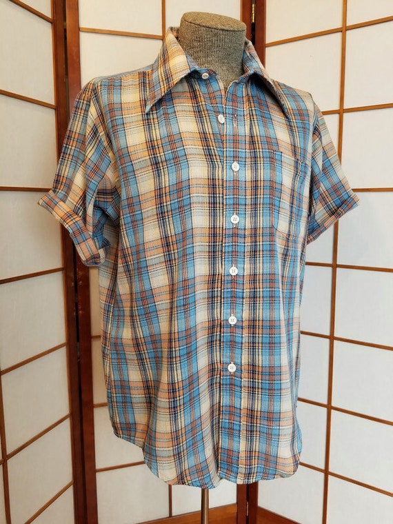 Vintage 1970s mens gauze Gem