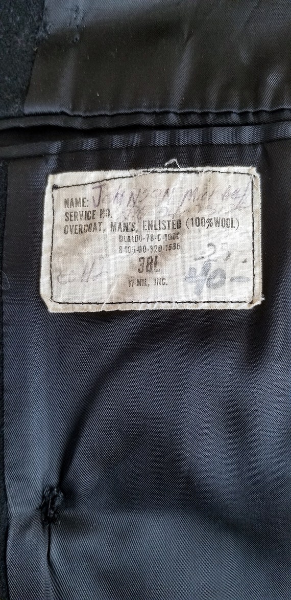 Authentic Vintage Navy PEA COAT Jacket - Double B… - image 3
