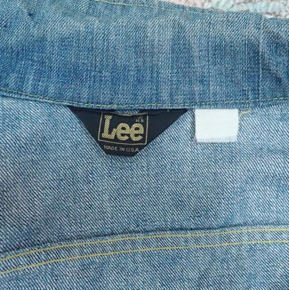 Vintage Lee Black Label Denim Trucker's Jacket - … - image 4