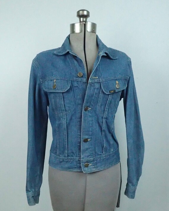 Vintage Lee Black Label Denim Trucker's Jacket - … - image 2