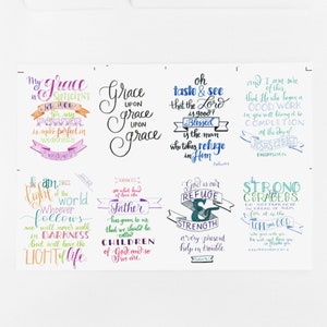 Encouraging Scripture Printable Cards - Colorful Notes Perfect for ...