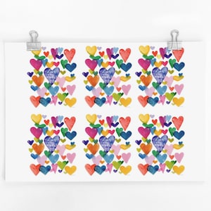 Liebe einander - Johannes 13:34 Druckbare Liebesnotizen, Schriftkarten, Bibelversnotizen, Valentinstagskarten, Sonntagsschule