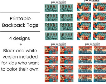 Printable Backpack Tags - Group License
