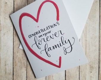 Congratulations on your Forever Family - Adoption Christian Note Card