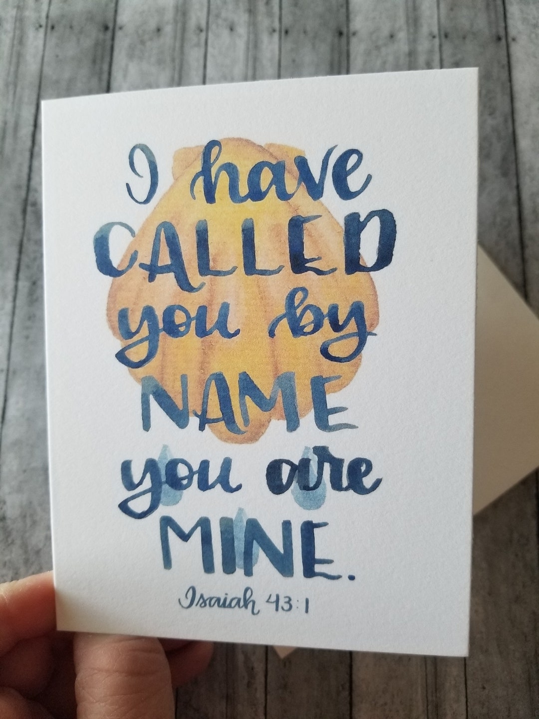 I Have Called You by Name, Baptism Greeting Card, Baptismal Remembrance, Baptism Sponsor, Infant