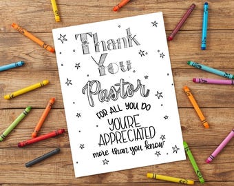 Página para colorear de agradecimiento al pastor: Pastor, eres apreciado (Descarga digital)