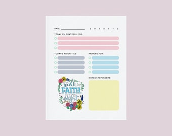 Walk by Faith Daily Planner Printable