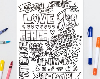 Fruit of the Spirit Coloring Pages