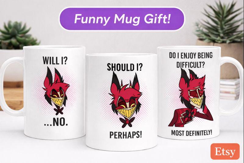 Hazbin hotel alastor mug - Etsy 日本