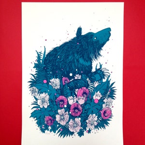 Sloth Bear limited edition screen print image 1