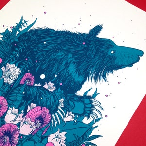 Sloth Bear limited edition screen print image 2