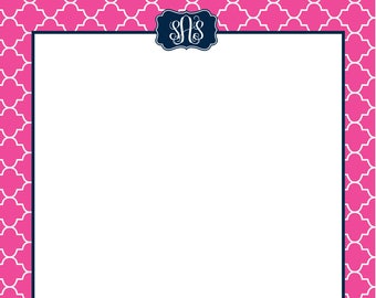 Custom Monogrammed Letterhead - Resume Paper - Sorority Recruitment