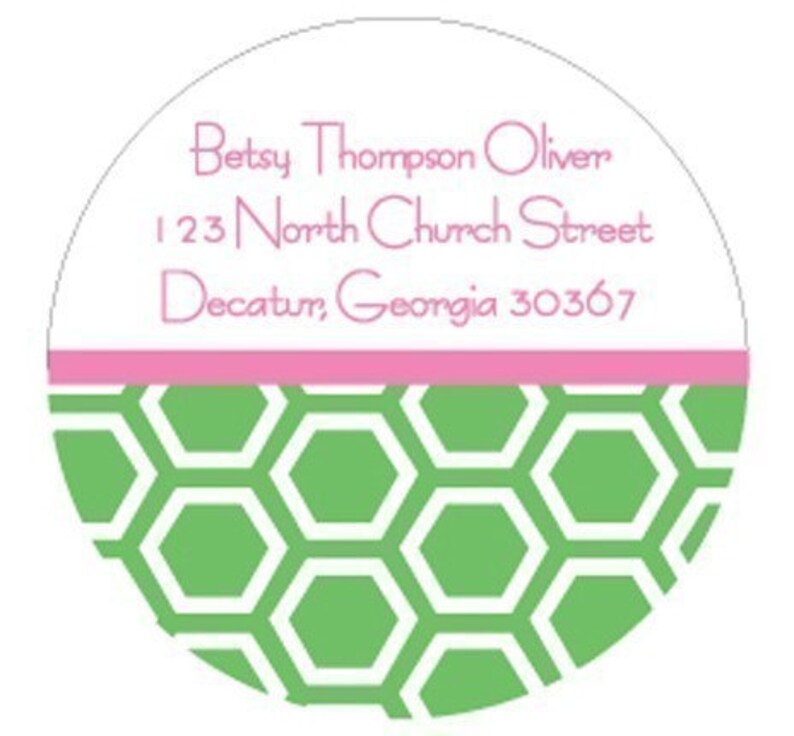 Bumble Bee Honeycomb Address Label Stickers image 2